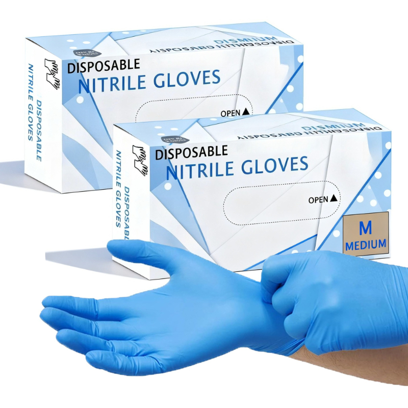Medical Gloves - 10-100PCS 블루 니트릴 장갑 일회용 홈