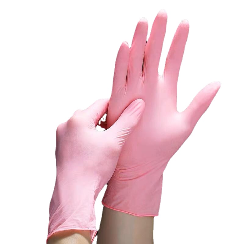 50/100PCS 핑크 니트릴 장갑 일회용 파우더 프리 - Medical Gloves 리뷰 및 가격