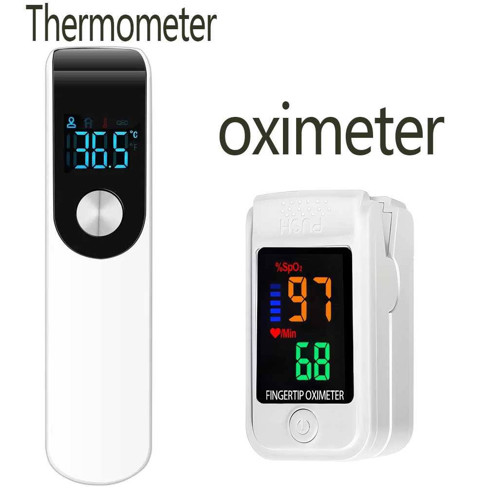2-in-1 가정용 적외선 이마 온도계 + 정확한 손가 - Pulse Oximeter 리뷰 및 가격